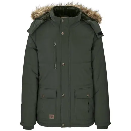 Mens Cederberg Parka Jacket Olive Front